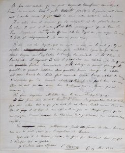 Ms 2108 fol.11r GalloisからAuguste Chevalierへの手紙、1832年5月29日